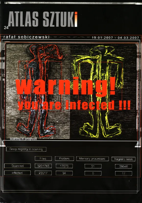 Katalog wystawy — Rafał Sobiczewski: warning! you are infected!!!
