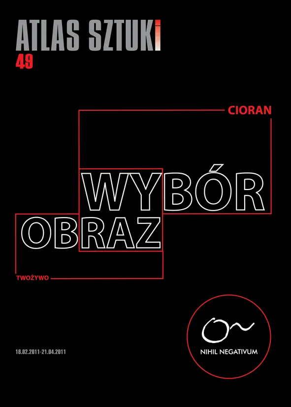 Exhibition catalogue — Twożywo: WYbór ObRAZ + Nihil Negativum