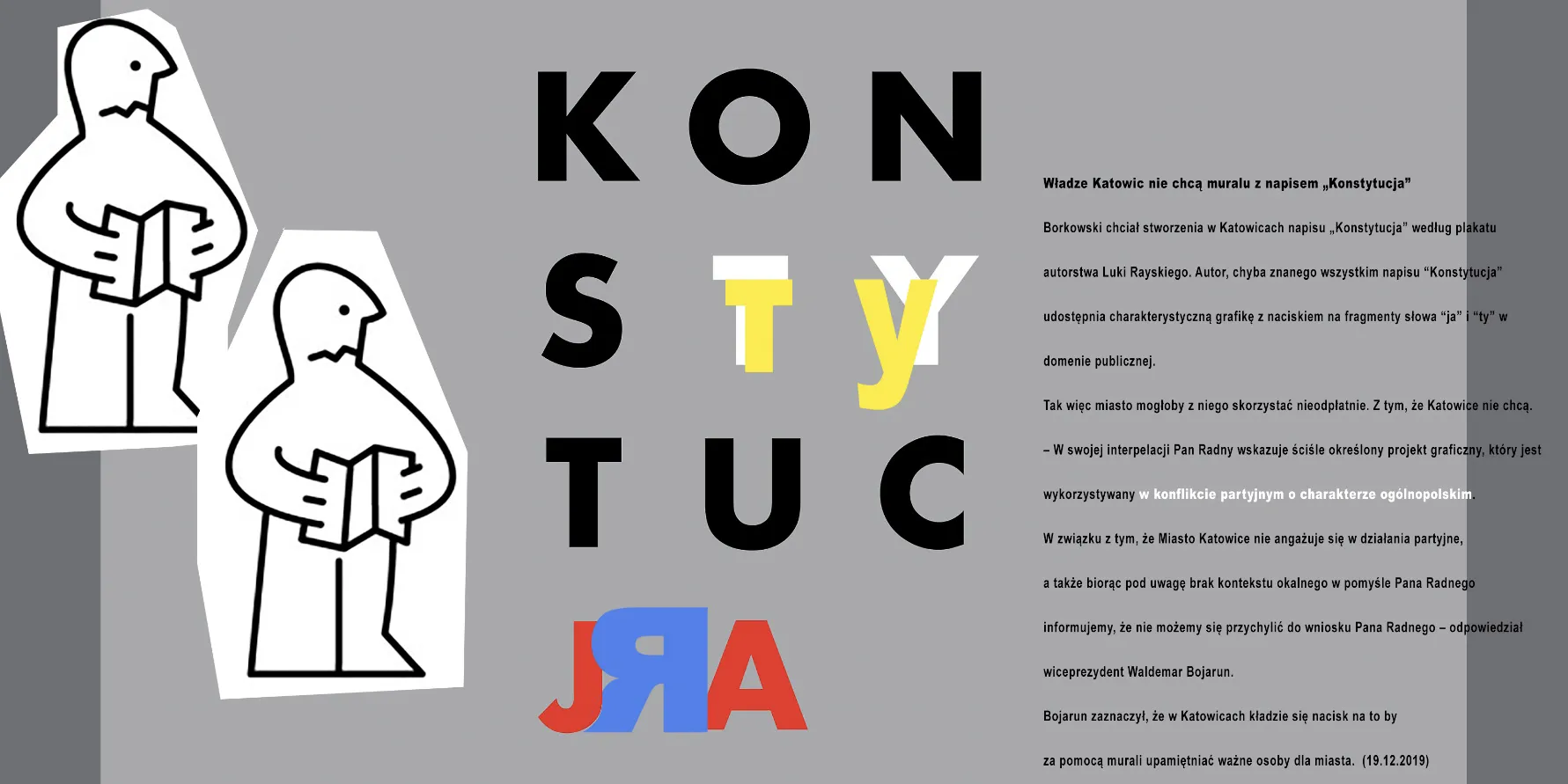 Katowice Authorities Do Not Want a Mural Reading ‘Constitution’.